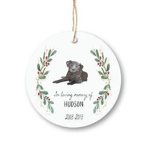 Labroador Retriever Lab Brown Memorial Gift Loss of Dog Christmas Ornament