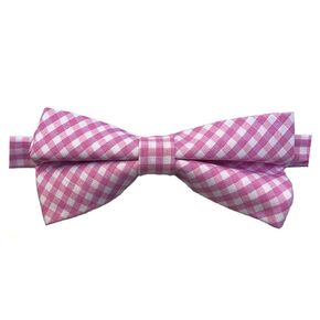 Bowtie for Dogs Collar With Clip Bow Tie Holiday for Small Medium Dog Christmas Easter (checkered, White and Pink) in Saudi Arabia