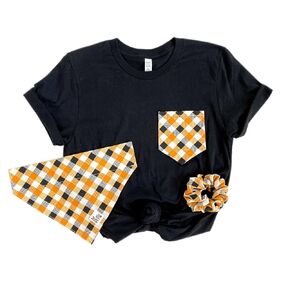 Matching Dog and Owner Clothes, Fall Slip On Dog Bandana Set (Medium, M Dog Bandana)