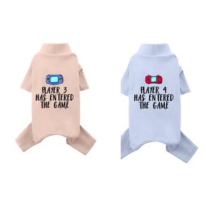 Dog Hoodie Player Entered The Game Hoodie Sweater Winter Dog Hoodie Warm Small Dog Sweatshirts Cotton Coat for Dogs(pink 6m)