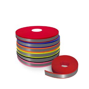 Regal Dog Products Biothane Beta 520 Reflective - Red - RD 522 Coated Webbing Beta Biothane Roll | 1 Inch x 25 Feet | Waterproof Biothane Strap | Super Heavy Duty