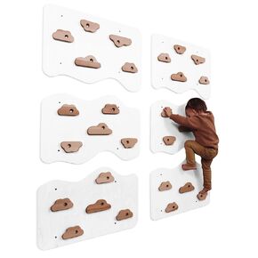 Woodandhearts Rock Climbing, Made in Europe, Rock Climbing Wall for Kids, Rock Wall Climbing Holds, Climbing Wall for Kids Indoor, Wall Climbing for Kids, Rock Wall for Kids, Indoor Rock Climbing Wall (Natural Wood)