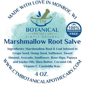 Marshmallow Root Salve (1 OZ., Essential Oil Free)