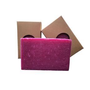 PKI Smart Essentials: Natural Exfoliating Soap Bar – Moisturizing & Nourishing for Soft, Healthy Skin | Organic Oils & Essential Oils | Gentle & Refreshing for All Skin Types (Raspberry Patchouli)