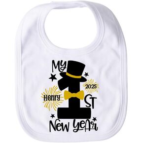 Baby Boy My First New Year Bib 1st New New Year New New Modelized Boys Bib Bibborn Baby First Heal New Year Home Holiday 2025 in Saudi Arabia