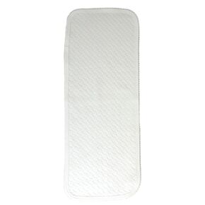 Marcela White Pima Jacquard Burp Cloth – Regular
