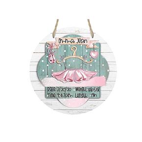 Ballerina Tutu Dancing Shoes - Hospital Room - Personalized Door Sign - Polka Dot - Gift for Baby Shower