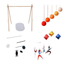 Montessori Mobile Set 4x, Baby Mobile Gym Set, Baby Mobile Toys Kit, Crib Mobile, Hanging Mobile, Octahedron Mobile, Munari Mobile