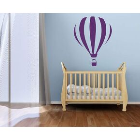 Hot Air Balloon Wall Decor - Vinyl Sticker Decal Decorations for Home, Bedroom, Living Room, Playroom or Nursery Decor