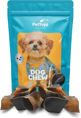 Water Buffalo Hooves for Dogs | Pack of 10 | All Natural, High Protein, Low Fat & Easy to Digest Dog Chews for Large Dogs & Aggressive Chewers | Promotes Dental Health & Chewing Excersice in Kuwait