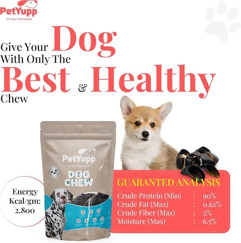 Water Buffalo Hooves for Dogs | Pack of 10 | All Natural, High Protein, Low Fat & Easy to Digest Dog Chews for Large Dogs & Aggressive Chewers | Promotes Dental Health & Chewing Excersice in Kuwait