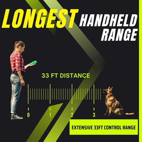 Barxbuddy 2nd Gen Dog Bark Drainter | الموجات فوق الصوتية طويلة المدى | طوق اللحاء البديل | تدريب الكلاب داخلي/في الهواء الطلق | جهاز مكافحة اللحاء القابل لإعادة الشحن للكلاب (أسود) in Kuwait