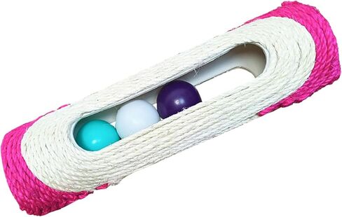 Cylindrical Scratching Board Sisal Cat Toys with 3 Pcs Ringing Balls 11 in Scratching Roller for Indoor Cats Playing (Blue) in Kuwait