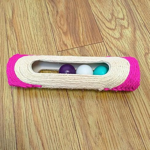Cylindrical Scratching Board Sisal Cat Toys with 3 Pcs Ringing Balls 11 in Scratching Roller for Indoor Cats Playing (Blue) in Kuwait
