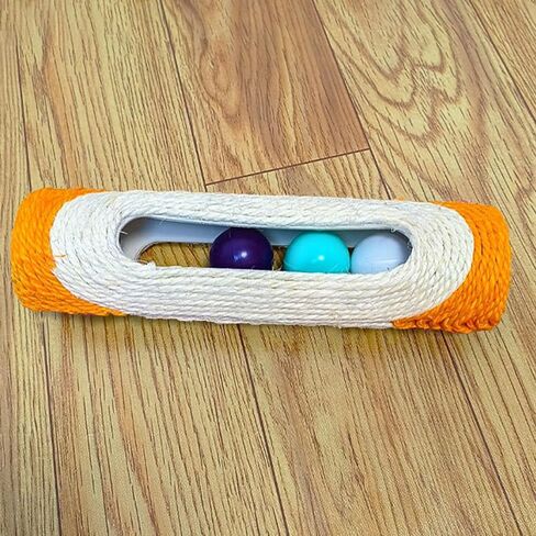 Cylindrical Scratching Board Sisal Cat Toys with 3 Pcs Ringing Balls 11 in Scratching Roller for Indoor Cats Playing (Blue) in Kuwait