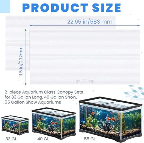 Sieral 2 PCS Clear Clear Moarium Canopy Set Polycarbonate Greenhouse Planels 22.95 × 11.5 × 0.24 بوصة ل 33/40/55 in Kuwait