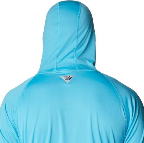 Columbia Men's Terminal Tackle Hoodie, Carbon/Opal Blue Logo, 2X Tall in Saudi Arabia