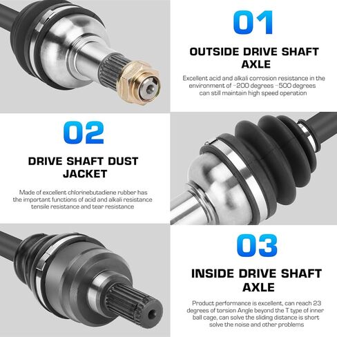 Front and Rear ATV CV Axle Drive shaft Assembly Set for 2007-2013 Grizzly 700, 2009-2014 Yamaha Grizzly 550/EPS- Full Set in Saudi Arabia