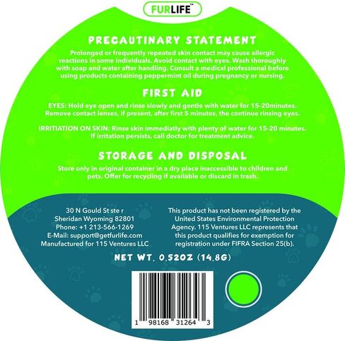 FurLife Green Dog Tag, Flea and Tick Prevention for Dogs - Waterproof Pendant for Collar, Safe for All Breeds in Saudi Arabia