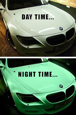 VViViD Green Glow in The Dark Car Wrap Vinyl 5ft x 3ft Roll with Bubble and Air Free Channel Tech DIY in Kuwait