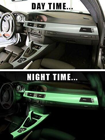 VViViD Green Glow in The Dark Car Wrap Vinyl 5ft x 3ft Roll with Bubble and Air Free Channel Tech DIY in Kuwait