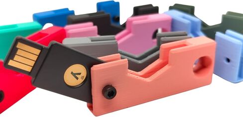 قضية ل yubikey 5 NFC CASE | حالة ل yubikey NFC FIDO | حالة وقائية لـ Yubikey USB-A أو USB-C Case | (USB-A ، أسود) in Kuwait