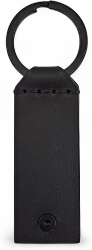 علبة جلدية لـ Yubikey 5 NFC و 5C NFC ، واقي يوبيكو ، ومفتاح أمان تغطية الوجه ، وحامل مفاتيح مع حلقة معدنية ، 9 ألوان (أزرق) in Saudi Arabia
