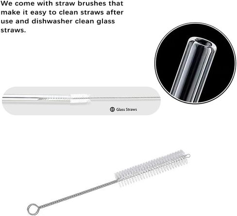 Reusable Clear 4"(100mm) Glass Blowing Tubes :Length:4Inches: OD-12MM: Wall Thickness :2MM, 5Pcs Glass Tubing Blowing Tubes + Cleaning Brush + Protect Box in Saudi Arabia