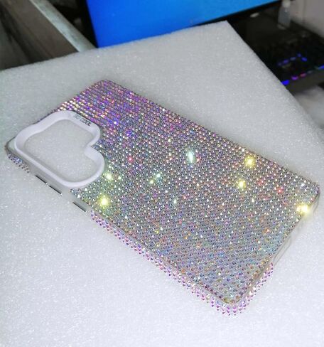 for Bling Rhinestone Samsung Galaxy S25 Ultra Case - Over 2000 High Quality Hand Glued Sparkle Diamond Case Compatible with Samsung Galaxy S25 Ultra in Saudi Arabia