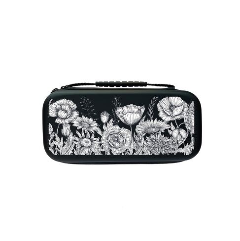 Tiny Flowers Switch Case For Nintendo Switch OLED/Switch Accessories, Cute Carry Protective Bag, Girl Travel Game Console Cases, Controller Hard Shell Holder With 20 Cartridge Slots U413 in Kuwait