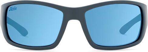 Hobie Men's Polarized Wrap sport Sunglasses, Large Fit, Full-Coverage, Everglades (Satin Black, Grey) in Saudi Arabia