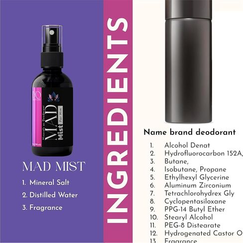 The 3 Ingredient Deodorant for Her | Aluminum Free Deodorant Spray for Women | Hypoallergenic and Paraben Free for Sensitive Skin | Non-aerosol Whole Body Spray | Vanilla & Caramel | 4 oz in Kuwait