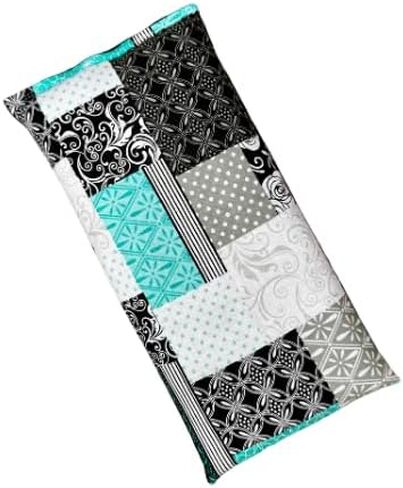 Microwave Heating Pad Flax Seed, Scented Unscented, Good for Back Pain Cramps, Moist Heat Therapy Ice Pack, Microwavable Bean Bag, 6" x 12" (Green Floral, Lavender) in Kuwait