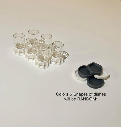 2mL SET OF 6 Water Feeders, 3D printed for Ant farms Ants Queen Small species colony (Gray) in Saudi Arabia