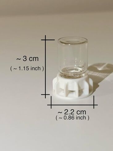 2mL SET OF 6 Water Feeders, 3D printed for Ant farms Ants Queen Small species colony (Gray) in Saudi Arabia
