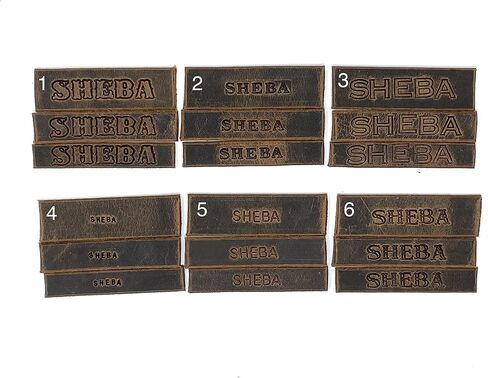 Handmade Personalized Bridle Leather Dog Collar, Engraved Pet Name, Nickel/Silver Tone Hardware (Distressed Brown) in Kuwait