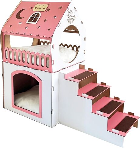 Modern Rabbit House, Indoor Rabbit Castle, Rabbit Furniture, Extra Large Rabbit House, Rabbit Bed, Bungalow Rabbit House, Rabbit Hutch, Indoor cat house, Wooden cat house, Two storey cat castle, Cat furniture, Outdoor cat shelter, Cat playground, Cute cat in Saudi Arabia