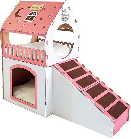 Modern Rabbit House, Indoor Rabbit Castle, Rabbit Furniture, Extra Large Rabbit House, Rabbit Bed, Bungalow Rabbit House, Rabbit Hutch, Indoor cat house, Wooden cat house, Two storey cat castle, Cat furniture, Outdoor cat shelter, Cat playground, Cute cat in Saudi Arabia