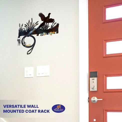 Regal Dog Products Leash Hanger for Wall - Stylish Dog Leash Holder for Wall with 3 Designs - Decorative Key Holder Wall Mount & Coat Rack Wall Mount - Metal Wall Mounted Key Holder (Bone) in Kuwait