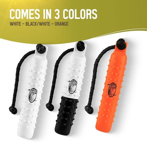 Dog Bumpers - Standard Plastic Training Bumper with Throw Rope - Retrieving Dummy for Duck Dog Hunting - Highly Visible Float Toy in Orange in Saudi Arabia