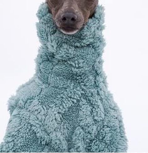 TWOT Italian Greyhound & Whippet Clothing,Sheep fleece jumpsuitDog Jumper, Comfortable Clothes For Dog (L, blue) in Saudi Arabia
