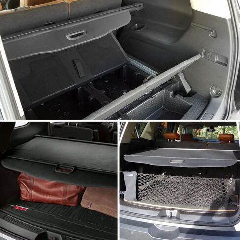VeCarTech Compatible with Chevy Traverse 2024-2018 Rear Cargo Luggage Security Shade Cover Privacy Screen Retractable Rear Storage Waterproof Security Shield Shade (84449319) in Kuwait