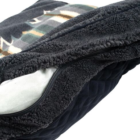 Pendleton Berber Napper Dog Bed - Wyeth Trail Oxford, XL in Kuwait
