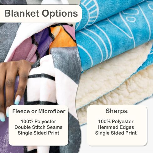 Personalized Blankets for Girls and Boys - Soft, Plush, Lightweight Baby White Blanket, Blanket Name Personalized Baby, Customize Baby Blanket, Teddy Bear Blanket, Baby Blankets for Boys in Saudi Arabia