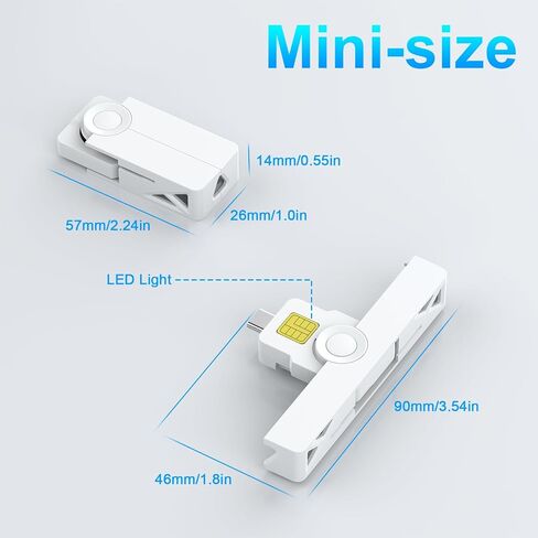 USB Smartfold Type A CAC Reader, USB A DOD Military USB Common Access CAC Smart Card Reader and ID CAC Card Reader,Compatible with Mac Os, Windows,Linux(Mini Foldable and Portable Type A) New in Saudi Arabia