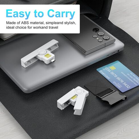 USB Smartfold Type A CAC Reader, USB A DOD Military USB Common Access CAC Smart Card Reader and ID CAC Card Reader,Compatible with Mac Os, Windows,Linux(Mini Foldable and Portable Type A) New in Saudi Arabia