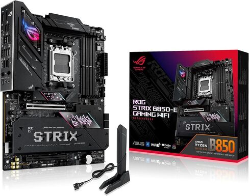 اللوحة الأم للألعاب ASUS ROG Strix B550-E Gaming AMD AM4 الجيل الثالث Ryzen ATX-PCIe 4.0، NVIDIA SLI، WiFi 6، 2.5 جيجا بايت LAN، 14+2 مراحل طاقة، USB 3.2 Type-C in Saudi Arabia