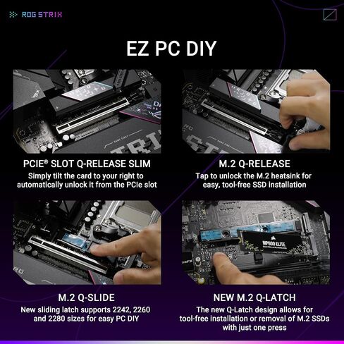 اللوحة الأم للألعاب ASUS ROG Strix B550-E Gaming AMD AM4 الجيل الثالث Ryzen ATX-PCIe 4.0، NVIDIA SLI، WiFi 6، 2.5 جيجا بايت LAN، 14+2 مراحل طاقة، USB 3.2 Type-C in Saudi Arabia