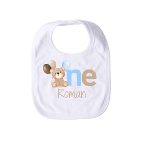 Bear First Birthday Bib Beary Special 1st Birthday Personalized Baby Boy Bib Boys Custom Baby Name Gift Cake Smash Bib One Year Old