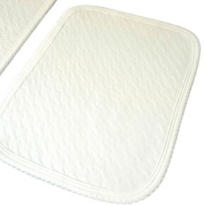 Marcela White Pima Jacquard Burp Cloth – Mini